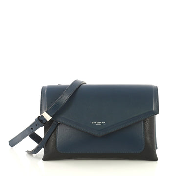 Givenchy Duetto Crossbody Bag Leather Blue 432001