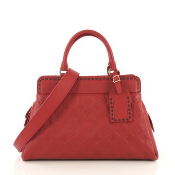 Louis Vuitton Vosges Handbag Whipstitch Monogram Empreinte Leather MM