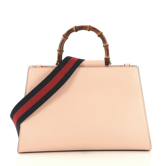 Gucci Nymphaea Top Handle Bag Leather Medium Pink 4320815