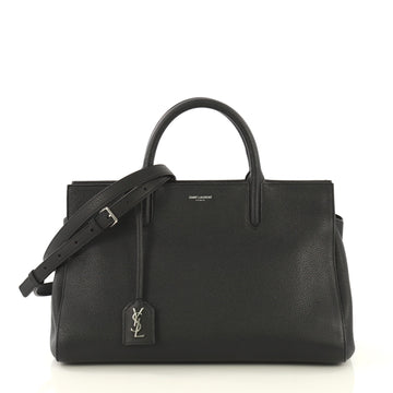 Saint Laurent Rive Gauche Cabas Leather Small Black 4320822