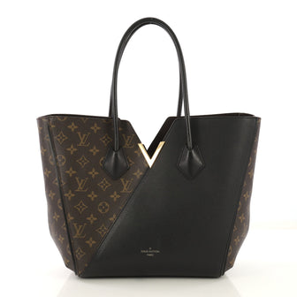 Louis Vuitton Kimono Handbag Monogram Canvas and Leather MM Black