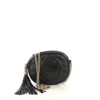 Gucci Soho Chain Bag Patent Mini Black 4320831
