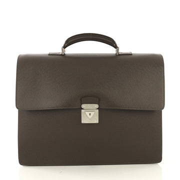 Louis Vuitton Robusto 1 Briefcase Taiga Leather Brown 4320836