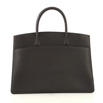 Hermes White Bus Handbag Leather 39 Brown 4320851