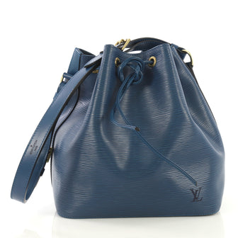 Louis Vuitton Petit Noe Handbag Epi Leather Blue 4322912