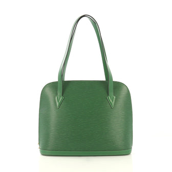 Louis Vuitton Lussac Handbag Epi Leather Green 4322915