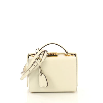 Mark Cross Grace Box Bag Leather Small Neutral 432441