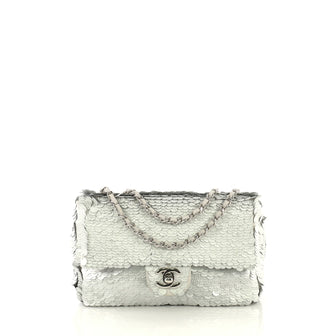 Chanel CC Flap Bag Paillettes Small Metallic 432471