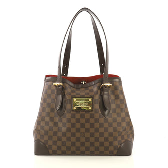 Louis Vuitton Hampstead Handbag Damier MM Brown 432571