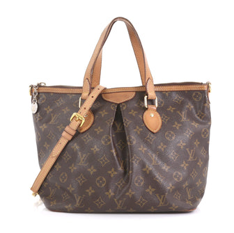 Louis Vuitton Palermo Handbag Monogram Canvas PM Brown 432631