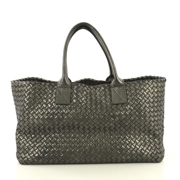 Bottega Veneta Cabat Tote Intrecciato Nappa Medium Gray 432764