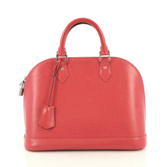Louis Vuitton Alma Handbag Epi Leather PM Pink 4327810