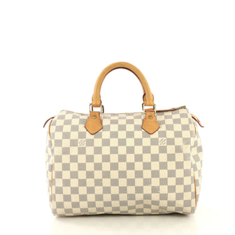 Louis Vuitton Speedy Handbag Damier 30 White 432789