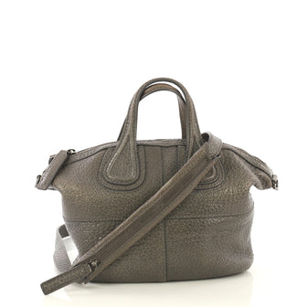 Givenchy Nightingale Crossbody Bag Leather Micro Gray 432991