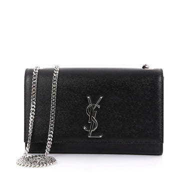 Saint Laurent Classic Monogram Crossbody Bag Calfskin Medium Black 433121