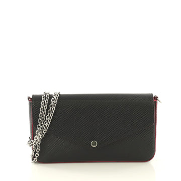 Louis Vuitton Felicie Pochette Epi Leather Black 4332901
