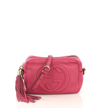 Gucci Soho Disco Crossbody Bag Leather Small Pink 433411