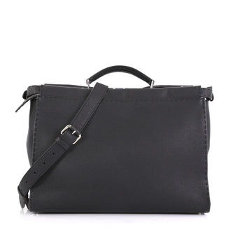 Fendi Selleria Peekaboo Bag Leather XL Black 433822