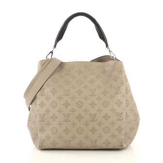 Louis Vuitton Babylone Handbag Mahina Leather PM Neutral 433842