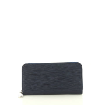 Louis Vuitton Zippy Wallet Epi Leather Blue 433872