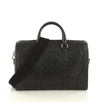 Gucci Eden Briefcase Guccissima Leather Medium Black 433873