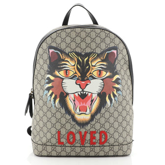 Gucci Zip Around Backpack Printed GG Coated Canvas Medium