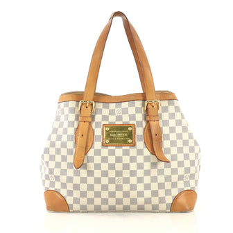 Louis Vuitton Hampstead Handbag Damier MM White 433901