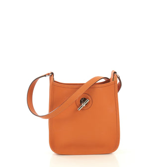 Hermes Vespa Handbag Epsom TPM Orange 433921