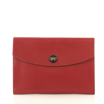 Hermes Rio Clutch Leather PM Red 433928