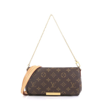 Louis Vuitton Favorite Handbag Monogram Canvas PM Brown 433941
