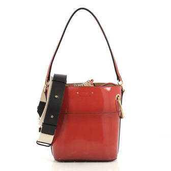 Chloe Roy Bucket Bag Patent Small Red 433951