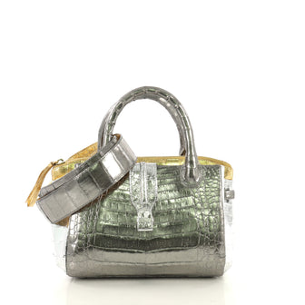 Nancy Gonzalez Cristina Tote Crocodile Small Metallic 433991