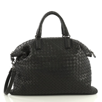 Bottega Veneta Convertible Satchel Intrecciato Nappa Medium Black 433992