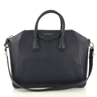Givenchy Antigona Bag Leather Medium Blue 434021