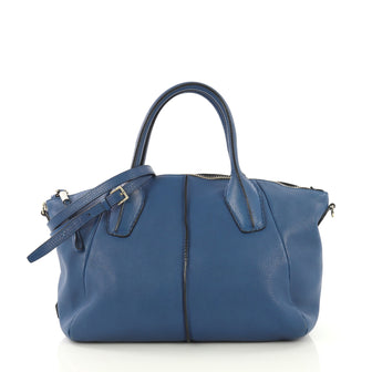 Tod's D-Styling Satchel Leather Blue 434133