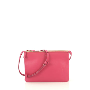Celine Trio Crossbody Bag Leather Small Pink 4342215