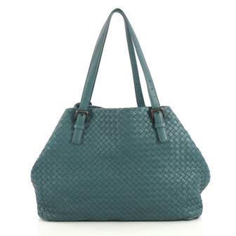 Bottega Veneta A-Shape Tote Intrecciato Nappa Large Green 4342218