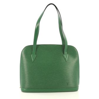 Louis Vuitton Lussac Handbag Epi Leather Green 4342227