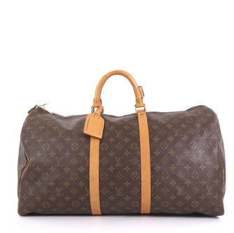 Louis Vuitton Keepall Bag Monogram Canvas 55 Brown 434223