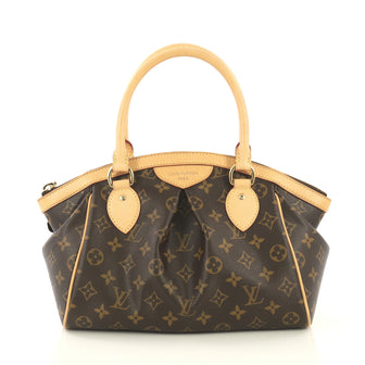 Louis Vuitton Tivoli Handbag Monogram Canvas PM Brown 434401