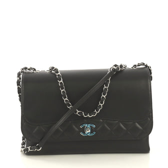Chanel Tramezzo Flap Bag Calfskin Jumbo Black 434553