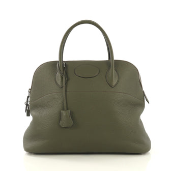 Hermes Bolide Handbag Clemence 31 Green 434922