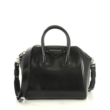 Givenchy Antigona Bag Glazed Leather Mini Black 434941