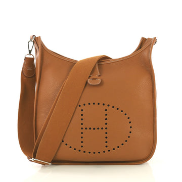 Hermes Evelyne Crossbody Gen III Togo PM Brown 435231
