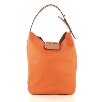 Hermes Virevolte Handbag Clemence with Swift 29 Orange 435391