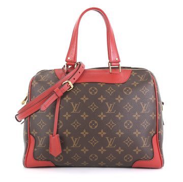 Louis Vuitton Retiro NM Handbag Monogram Canvas Red 435401