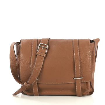 Hermes Steve Messenger Bag Clemence 35 Brown 4354112