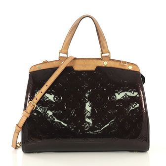 Louis Vuitton Brea Handbag Monogram Vernis GM Purple 435413