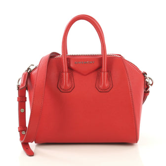 Givenchy Antigona Bag Leather Mini Red 435416