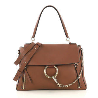 Chloe Faye Day Bag Leather Medium Brown 435461